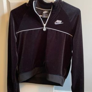 Nike cropped quarter zip